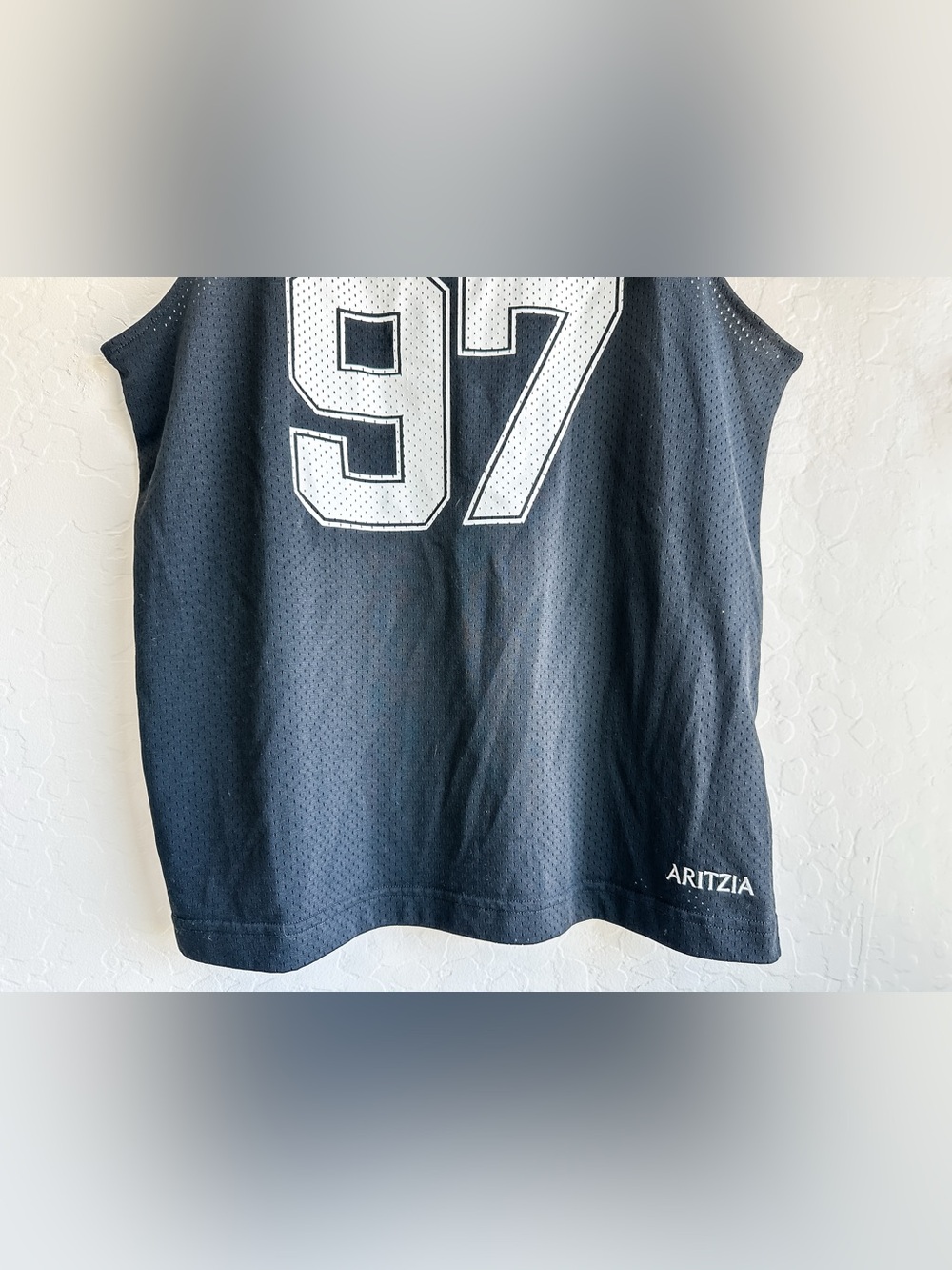 Aritzia Halftime Tank Mesh Jersey Varsity Tank Black/White Women’s - Size XSmall - Picture 7 of 12